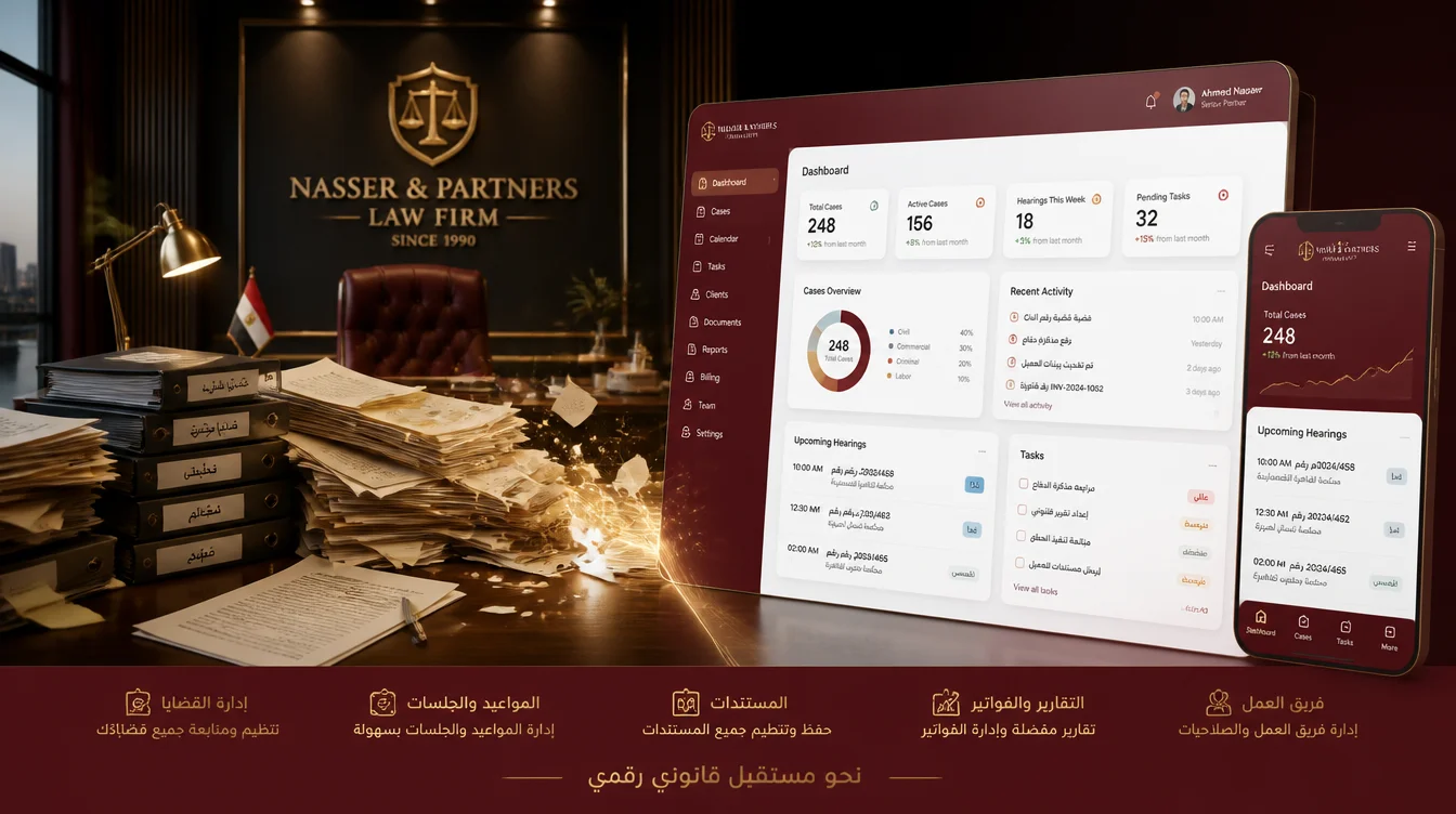 برنامج إدارة مكتب محاماة قانوني برو برنامج إدارة مكتب محاماة: متى تحتاج إلى نظام ينظم القضايا والجلسات والموكلين؟